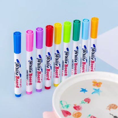 Magical Ink Pens With Spoon - Water Floating Pen Set For Kids