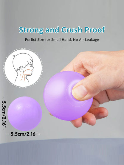 Eco-Friendly Ball Pit Balls - BPA-Free Non-Toxic Soft Plastic Ocean Balls 5.5cm (100pcs with Mesh Bag)
