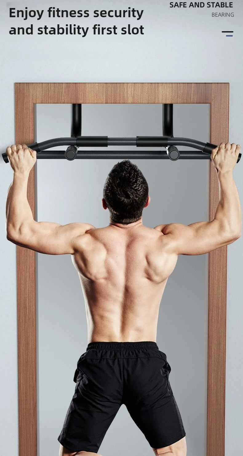 Portable Pull-Up Bar - Lifting and Grip Strength Trainer for Home and Gym Fitness Workouts