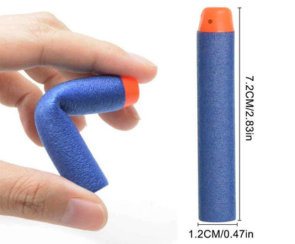 Soft EVA Foam Darts 7.2cm - 100 Pack Refill Bullets for Toy Blasters