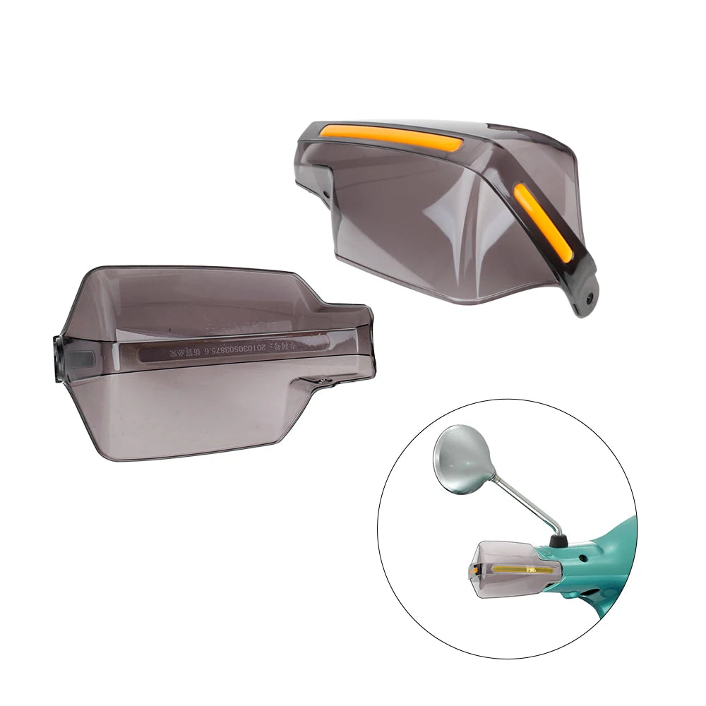 Motorcycle Handlebar Hand Guards - Windproof Protection Shield (1 Pair)