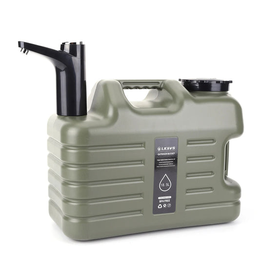 Portable Water Container with Electric Pump - 11L/12L Camping Water Dispenser for Outdoor Use