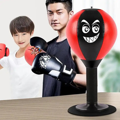 Desktop Punching Bag Stress Relief Toy - Suction Cup Boxing Ball for Kids & Adults