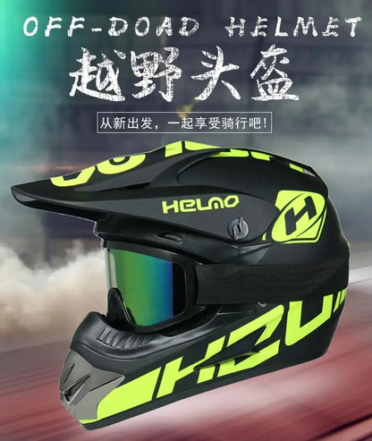 Kids Flip-Up Motorcycle Helmet - Off-Road Motocross ATV Dirt Bike Downhill MTB DH Racing + 3 Free Gifts