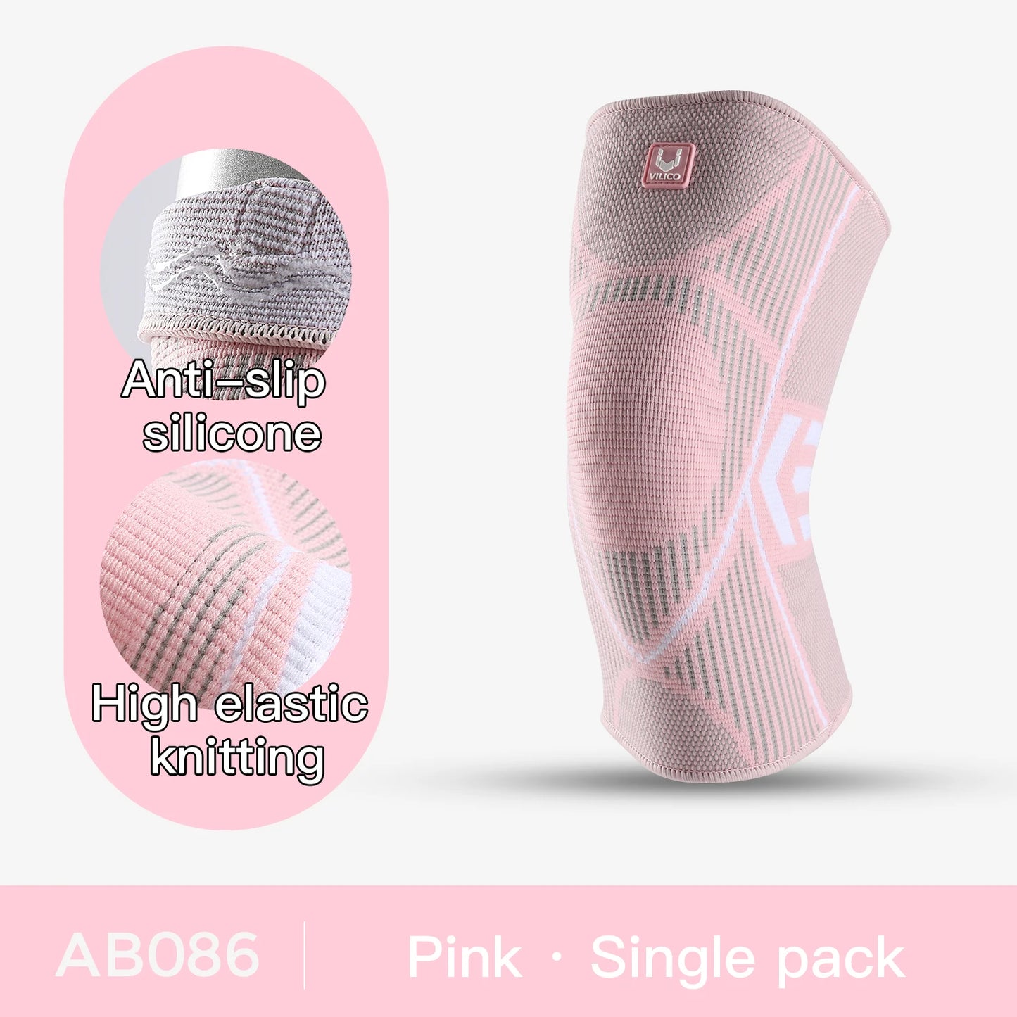 1 Pcs Compression Knee Support Sleeve Elastic Breathable Knee Pads Brace Springs Gym Sports Protector Basketball Volleyball Run