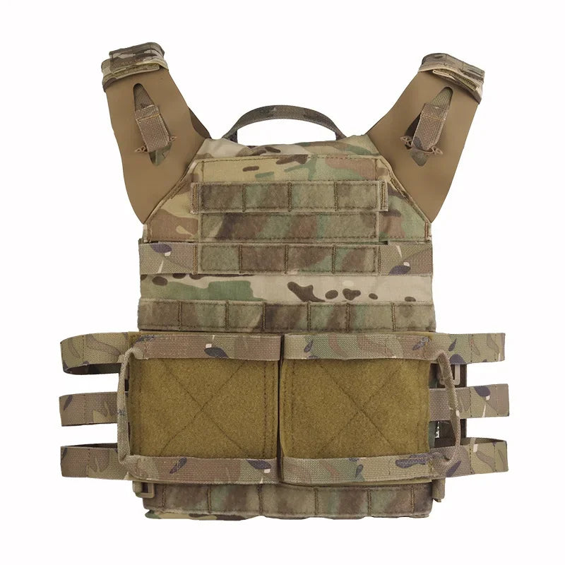Tactical Sport Vest 2.0 - Breathable Adjustable Quick Release Nylon Carrier for Airsoft, Paintball & Outdoor Training