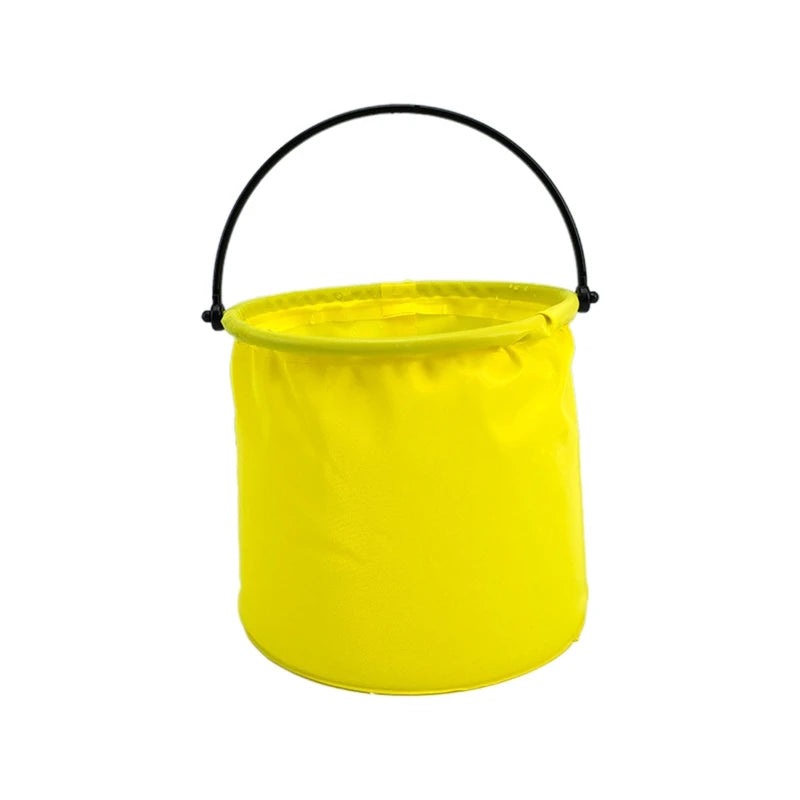 Collapsible Beach Bucket - Foldable Sand Play Toy for Kids Summer Pool & Garden Activities