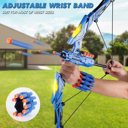 Kids Soft Dart Archery Toy Set with LED Lights