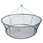80CM Collapsible Drop Net - Multi-Purpose Fishing Trap for Shrimp, Crab, Prawn & Eel Catching with Loose Mouth Design