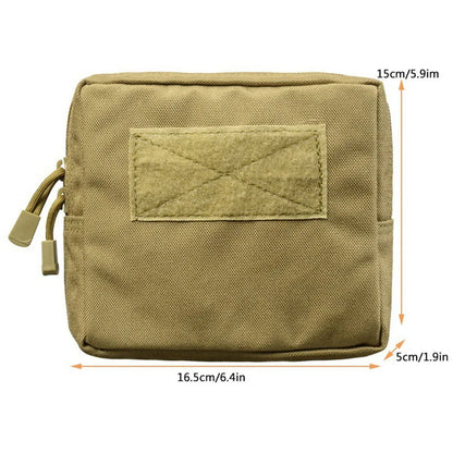 Tactical MOLLE EDC Pouch - Multi-Purpose Outdoor Storage Bag for Camping, Hunting, Cycling & Climbing