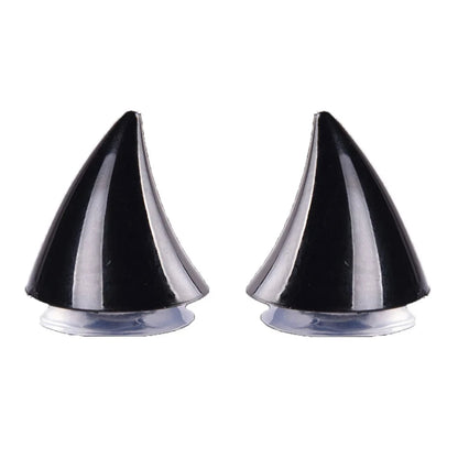 Motorcycle Helmet Horn Decoration - 2 Pack Rubber Corner Horns for Full Face Motocross & Off-Road Helmets