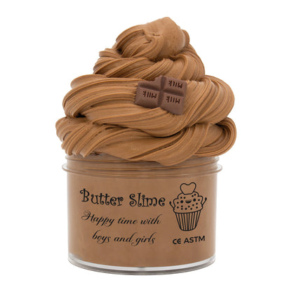 70ml Chocolate Cookies Butter Slime DIY Kit - Soft Fluffy Putty for Birthday Gifts & Party Favors