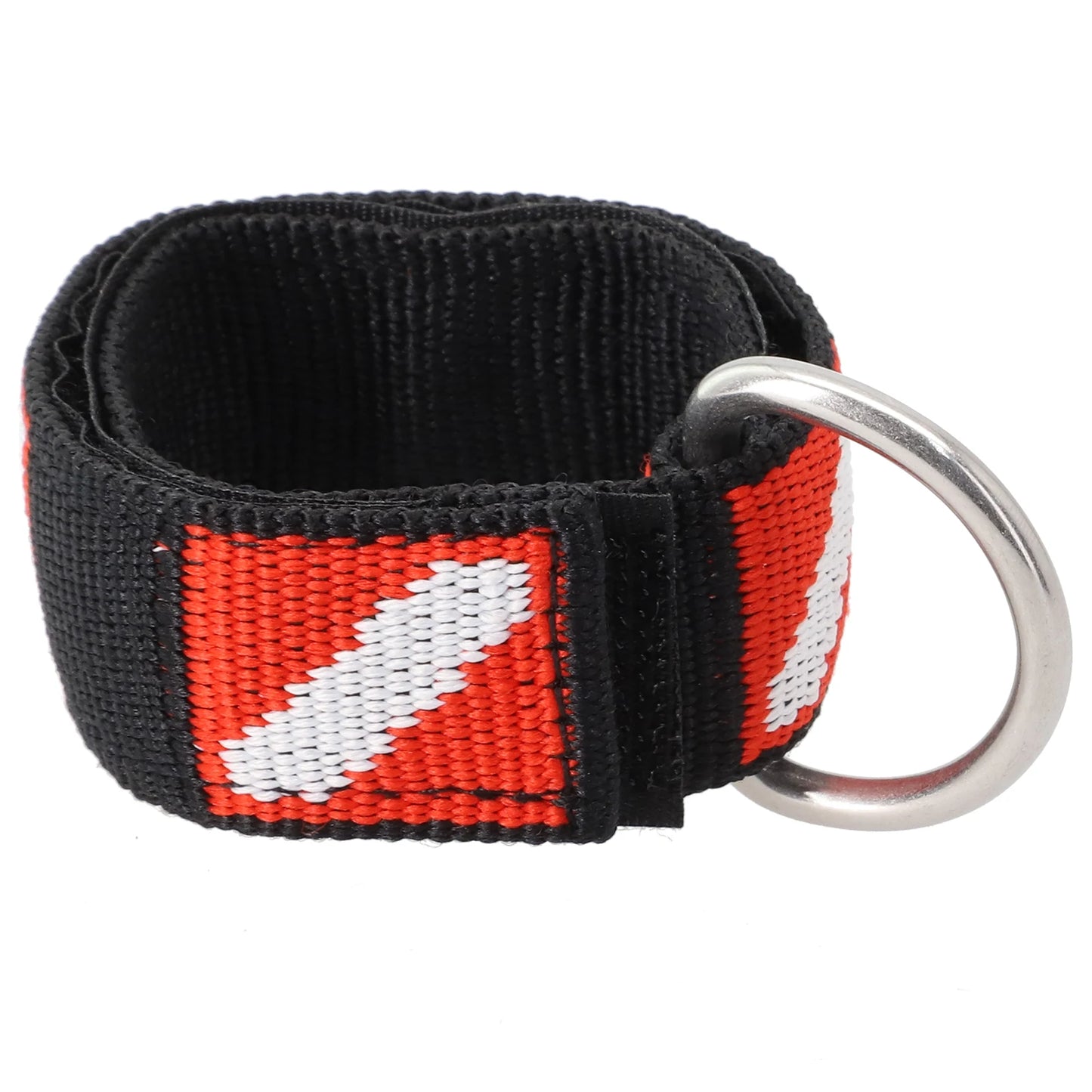 Adjustable Scuba Diving Wrist Lanyard - Metal D-Ring Webbing Strap for Freediving & Swimming Equipment