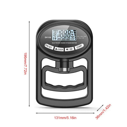 265Lbs/120Kg Digital Hand Dynamometer - Grip Strength Tester for Men and Women