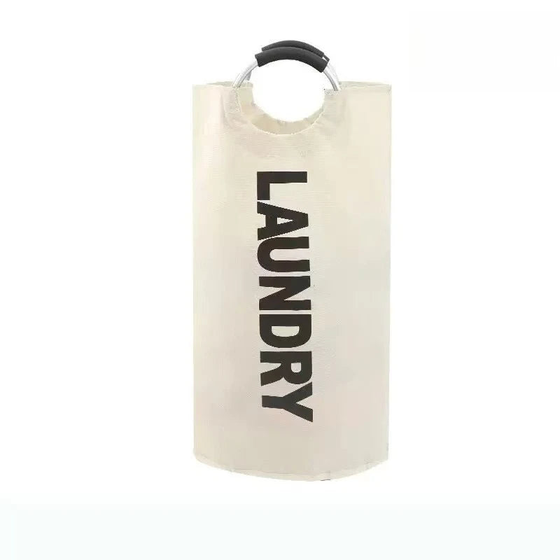 Oxford Cloth Laundry Hamper - Large Capacity Foldable Dirty Clothes Storage Basket for Bathroom