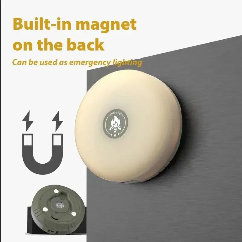 Rechargeable 10M LED Light Strip - Waterproof Camping Atmosphere Lamp Belt for Outdoor Tent Garden Room Decoration