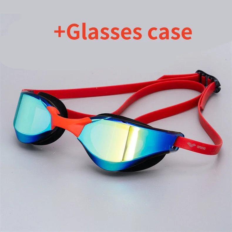Professional HD Anti-Fog Swimming Goggles - Leak-Proof Adjustable Silicone Eyewear for Men & Women
