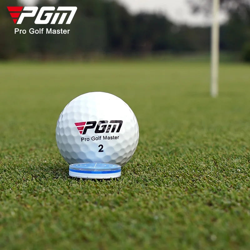 PGM Golf Magnetic Cap Clip Ball Marker - Level Function Marks - Red & Blue - Model MK011