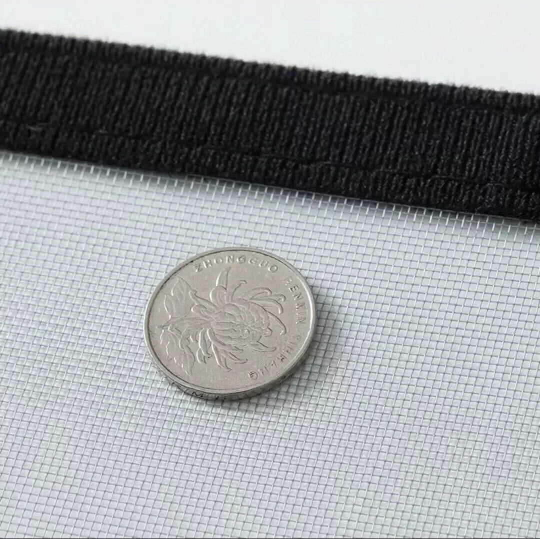 Self-Adhesive Window Mosquito Net - Anti-Insect Mesh Screen with Hook & Loop Fastener for Home & Camping