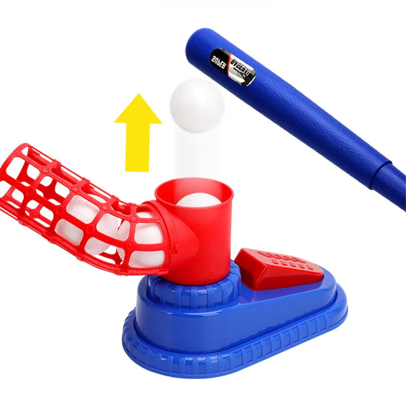 Automatic Baseball Pitching Machine - Adjustable Outdoor Training Set for Kids