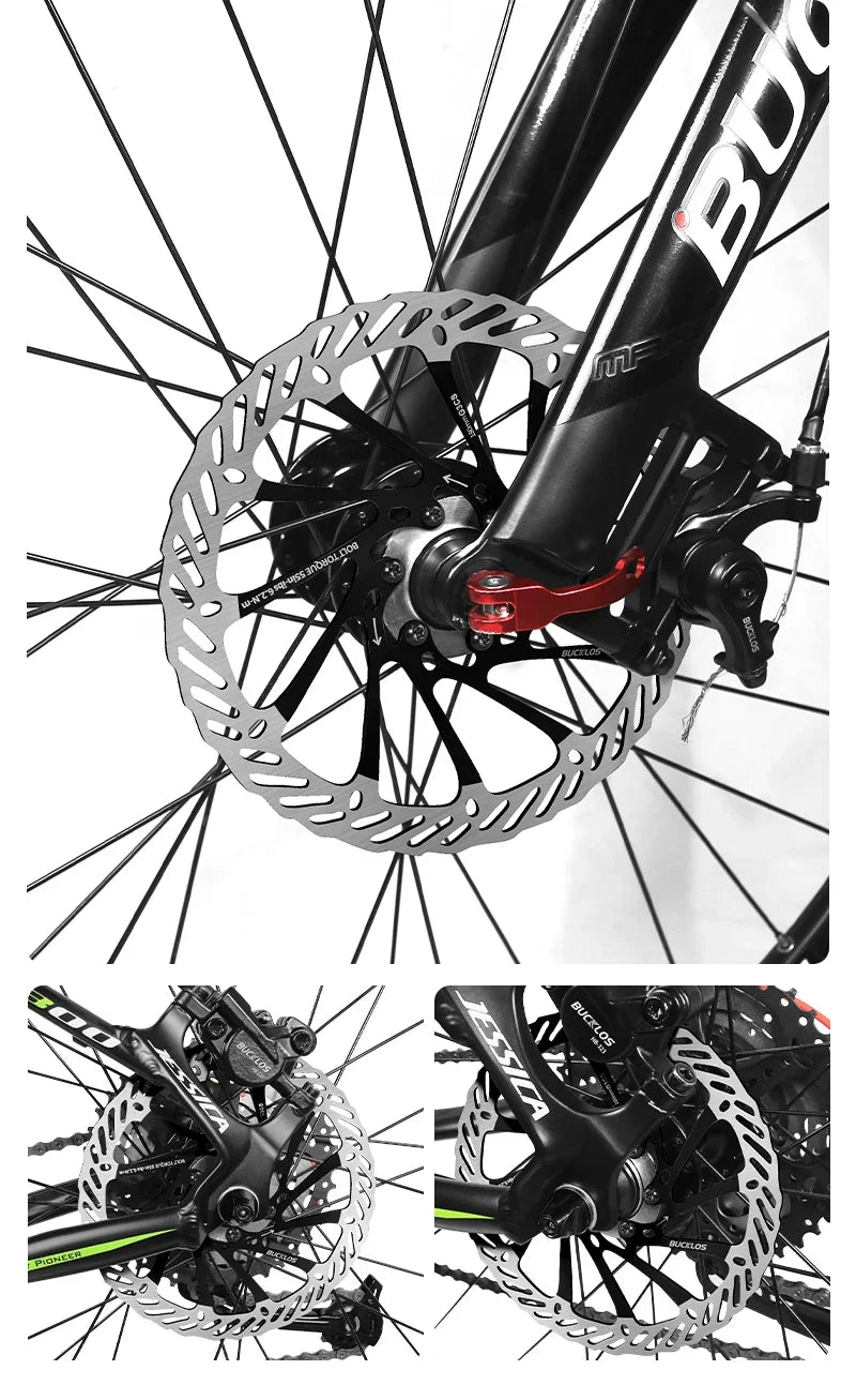 Ultralight Hydraulic Disc Brake Rotor 160/180/203mm - Mountain & Road Bike Compatible with Free Mounting Bolts