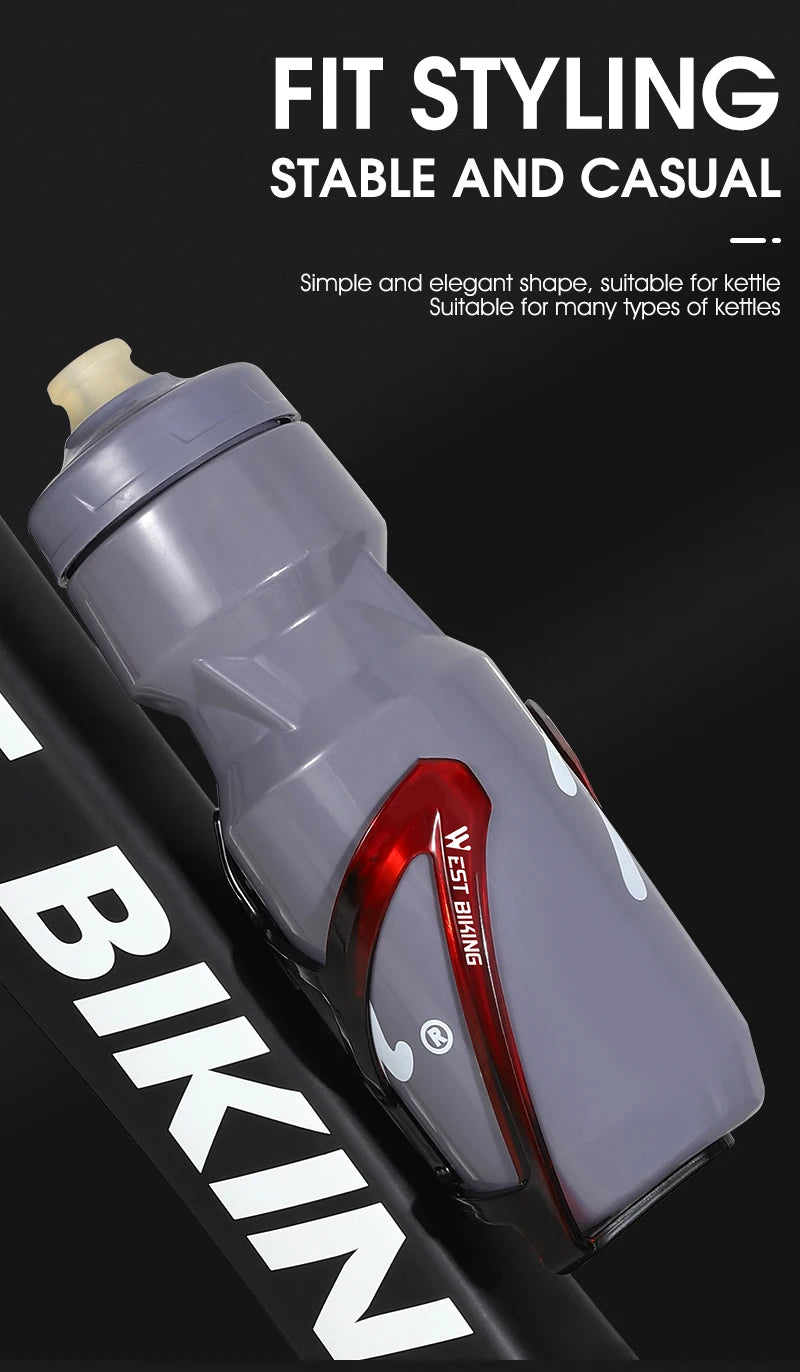 Ultralight Bicycle Water Bottle Cage - Colorful Gradient PC Plastic Holder for MTB & Road Bike - Universal Fit Bottle Bracket