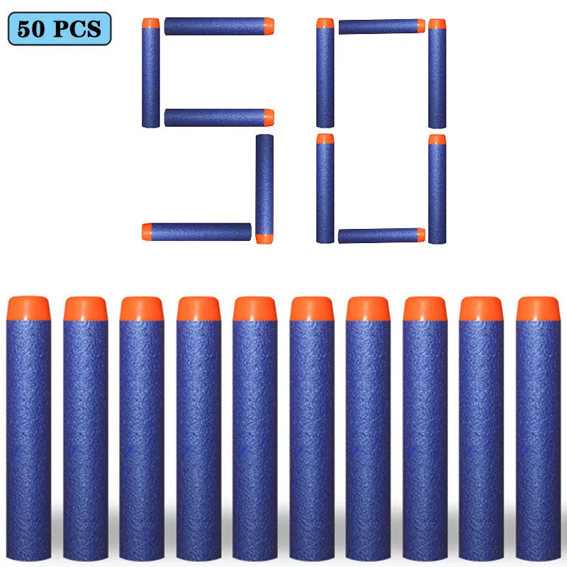 Soft EVA Foam Darts 7.2cm - 100 Pack Refill Bullets for Toy Blasters