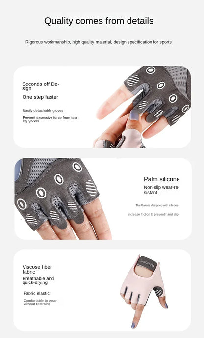 Premium Fitness Training Gloves - Slip-Resistant Weight Lifting Gloves for Men & Women - Gym Bodybuilding Exercise Yoga Gloves (1 Pair)