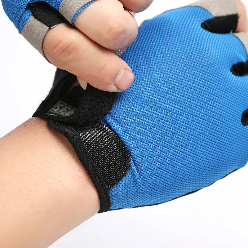 Premium Fingerless Gym Gloves - Breathable Anti-Slip Training Gloves for Men & Women - Weightlifting, Bodybuilding, Cycling & Sports