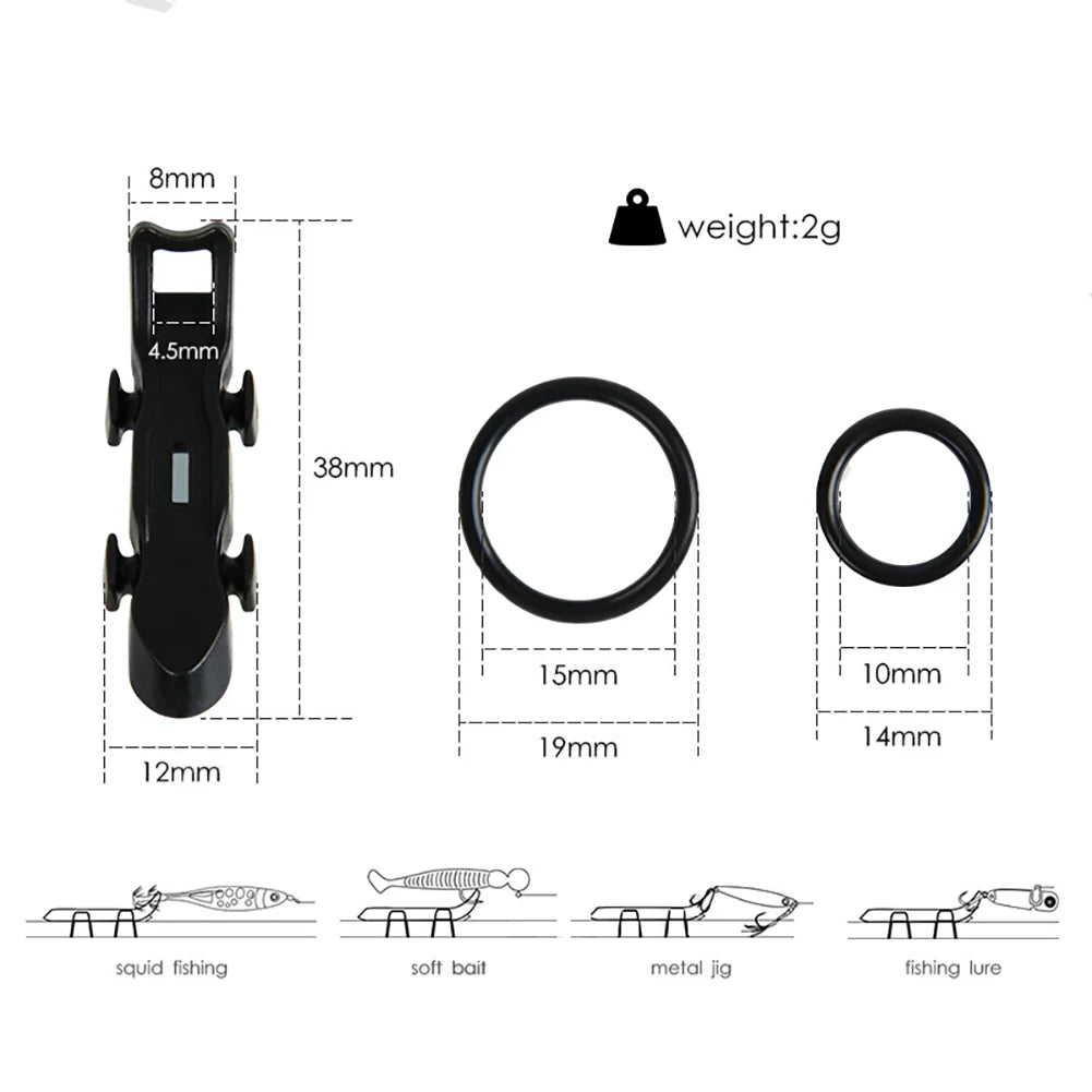Magnetic Fishing Rod Hook Keeper Set - 1-5 Pieces Lure Bait Holder Safety Accessories for Fishing Pole Tools