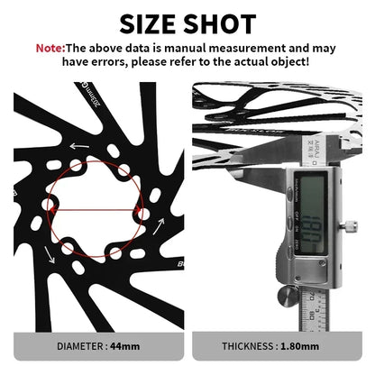 Ultralight Hydraulic Disc Brake Rotor 160/180/203mm - Mountain & Road Bike Compatible with Free Mounting Bolts