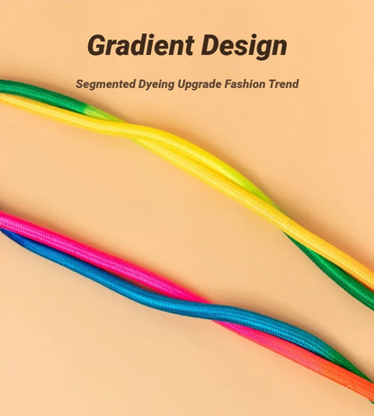 Rainbow Group Jump Rope 5M - Long Speed Skipping Rope with Anti-Slip Handles for Students, School & Outdoor Sports