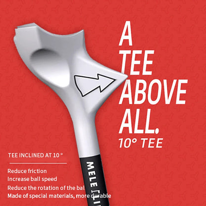 Premium Golf Tees - 10° Diagonal Rhombic Design with Speed Enhancement Technology (Includes Gift Box)