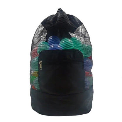 Foldable Mesh Beach Bag - Portable Waterproof Swimming Toy Storage Basket for Children