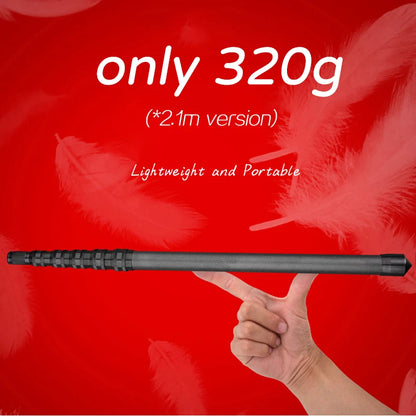 Ultralight Carbon Fiber Telescopic Tarp Pole - Adjustable Camping Tent Pole (2.4m-3m Lightweight)