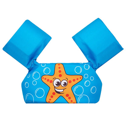 Adjustable Baby Swimming Life Jacket - Cartoon Foam Arm Sleeves with Safety Float Ring for Pool Training
