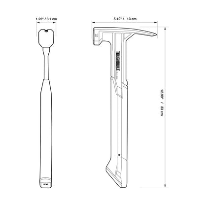 Professional Steel Rip Hammer with Magnetic Nail Starter - Smooth Face Multi-Function Hand Tool (16 oz / 18 oz)