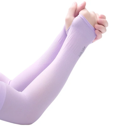 UV Protection Compression Arm Sleeves - Ice Silk Cooling Sleeves for Football, Golf, Cycling, and Outdoor Sports