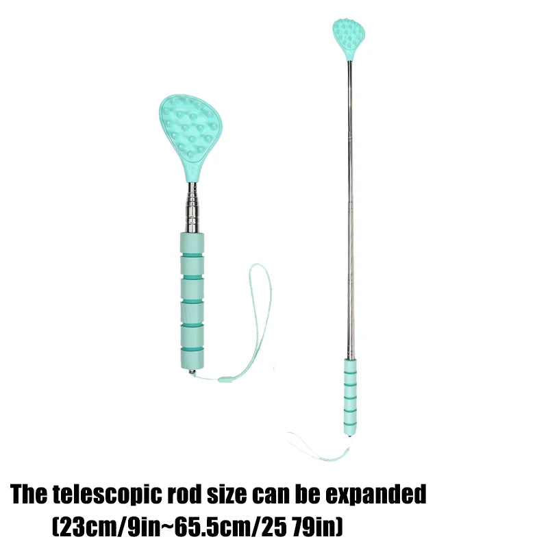 Retractable Dual-Spike Back Scratcher & Massage Tool