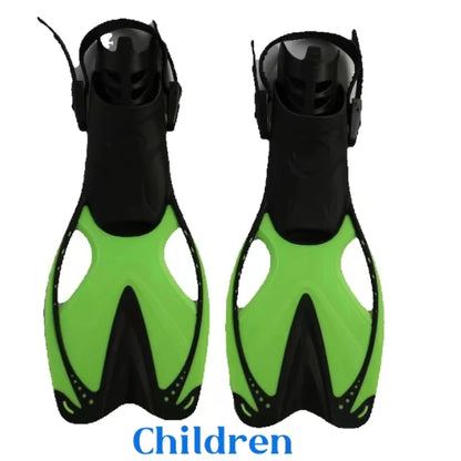 Kids Silicone Swimming Fins - Training Flippers for Pool & Snorkeling (Ages 6-14)