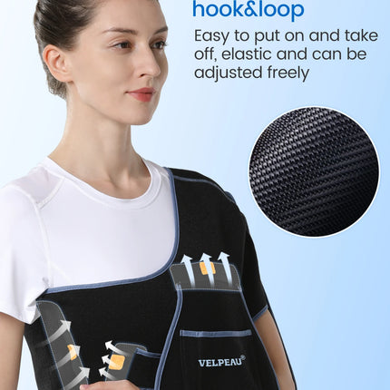 Breathable Shoulder Sling & Immobilizer - Adjustable Arm Support for Rotator Cuff Tear, Fracture, Dislocation & Post-Surgery Recovery