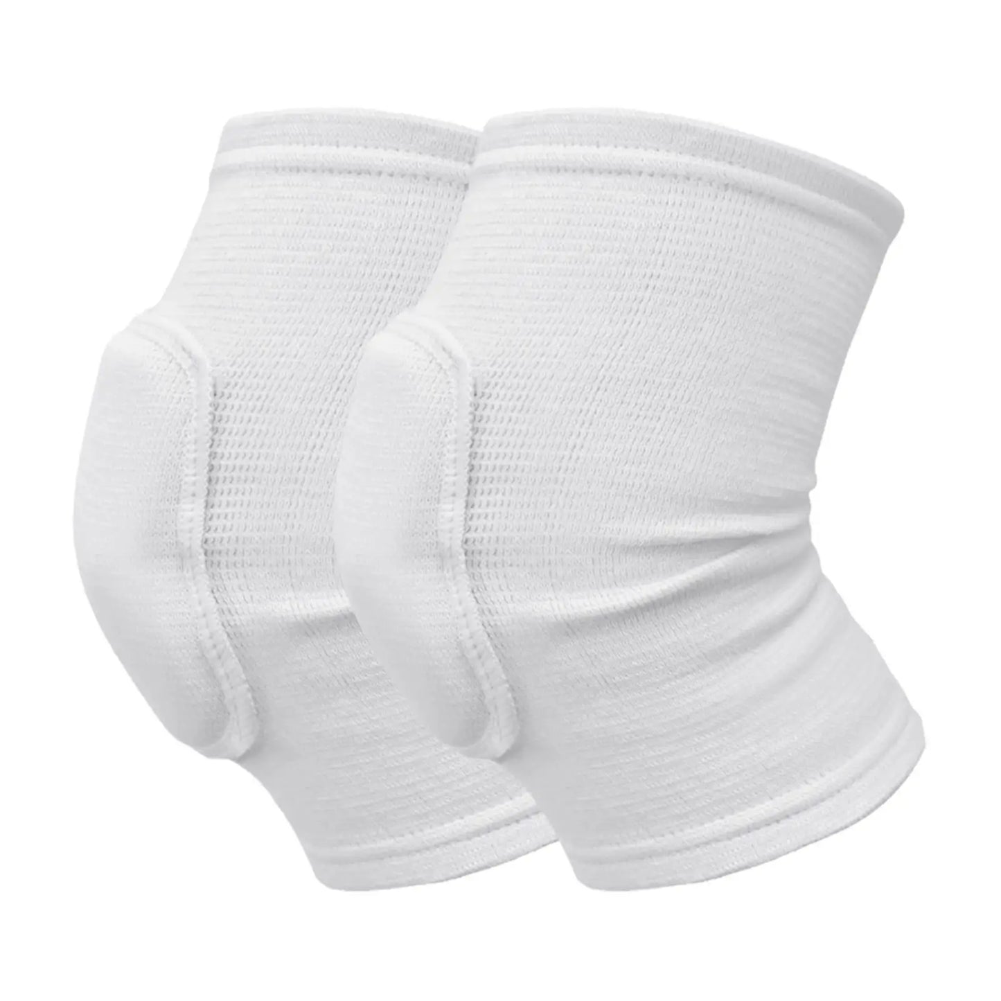 Elastic Knee Support Pads - 2 Pack Compression Knee Protectors with Thickened Sponge for Dance, Workout & Training
