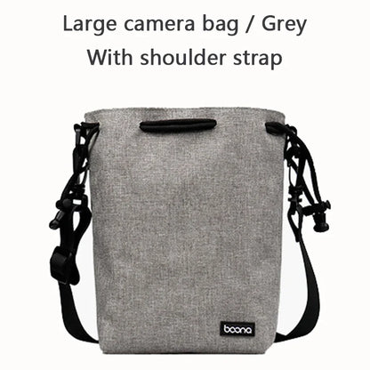 Camera Lens Bag - Waterproof Drawstring Pouch with Fleece Protection for DSLR Cameras