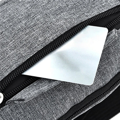 Men's Waterproof Canvas Crossbody Bag - Korean Style Outdoor Sports Waist Pack with Multiple Carry Options