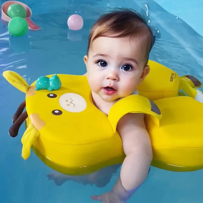 Non-Inflatable Baby Swimming Ring - Buoyant Pool Float for Infants & Toddlers Ages 6-36 Months