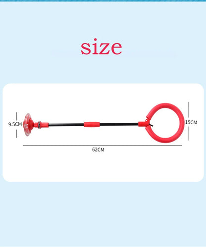 LED Light-Up Ankle Skip Ball - Fitness Bounce Ring for Kids & Adults - Self-Luminous Rotating Jump Toy