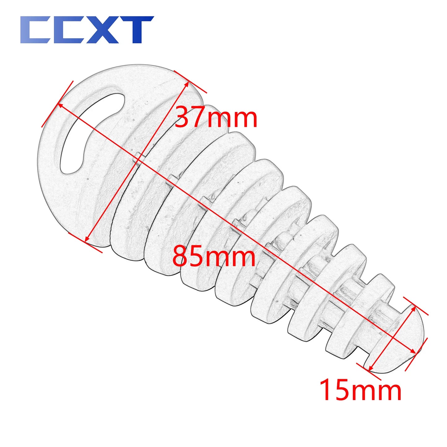 Universal Motorcycle Exhaust Pipe Wash Plug - PVC Tailpipe Protector for Honda Kawasaki KTM Suzuki Yamaha