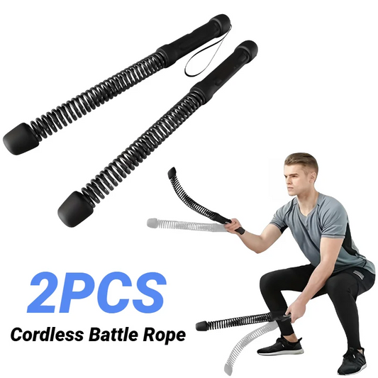 Ergonomic Stainless Steel Strength Training Bar - Spring Arm Expander for Biceps & Triceps Muscle Training with Fitness Grip