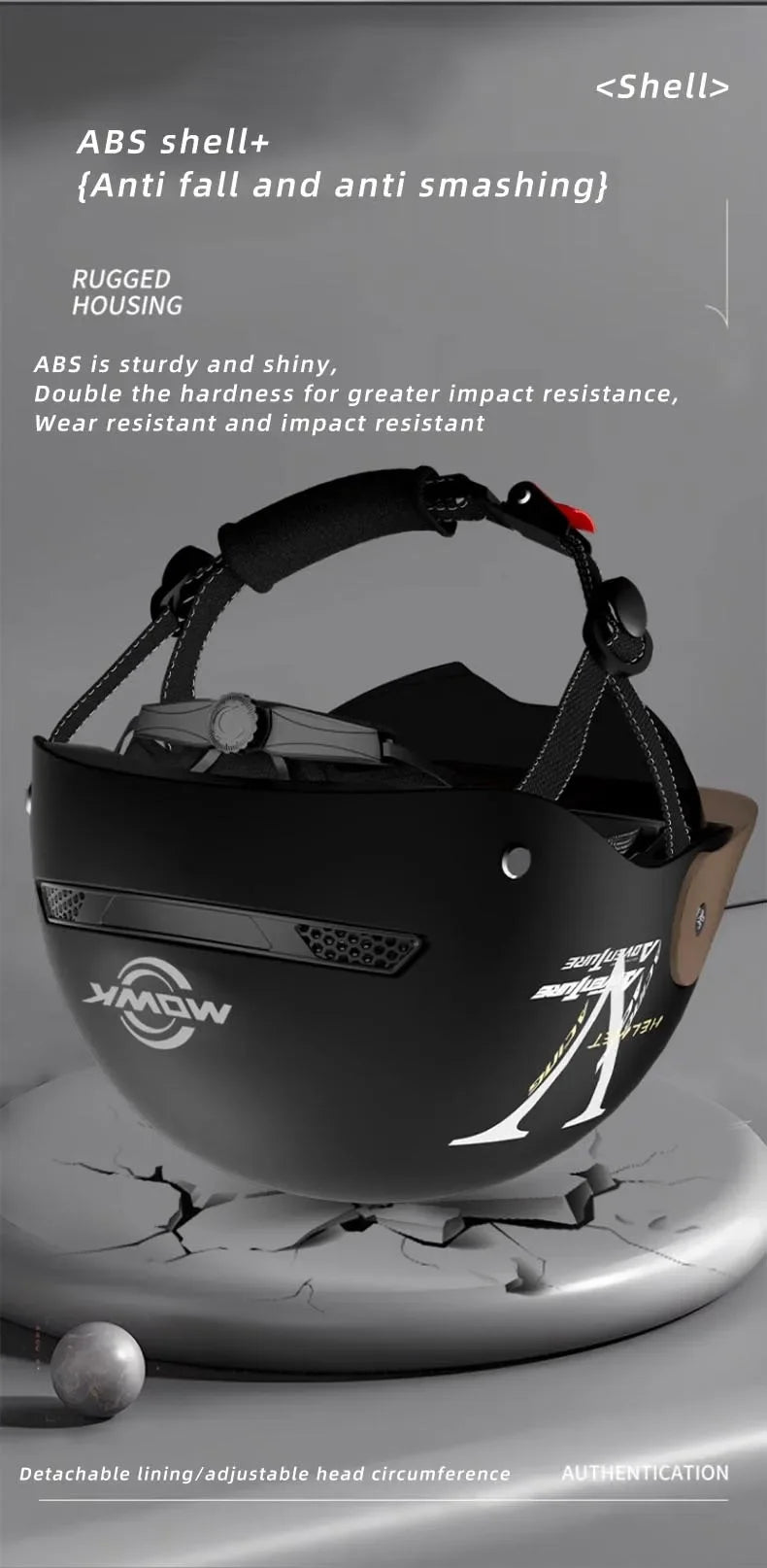 MOWK Motorcycle Vintage Half Helmet Summer Breathable Men Women Electric Jet Scooter Open Face Helmets Reflective Safety Helmets