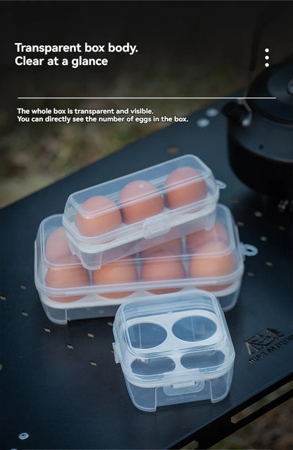 Portable Camping Egg Storage Container - Shockproof Outdoor Egg Carrier Box with Shatterproof Protection for Travel and Home
